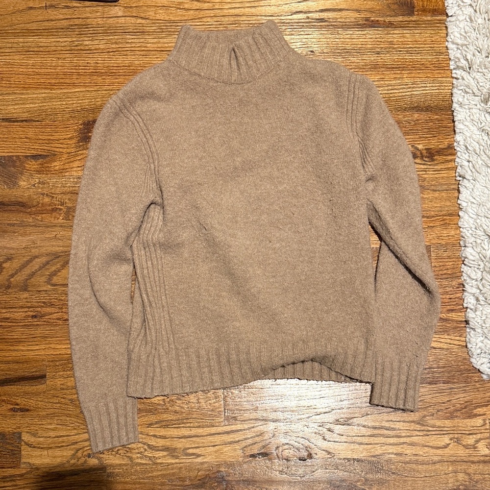 J. Crew Women's Tan Turtleneck Sweater